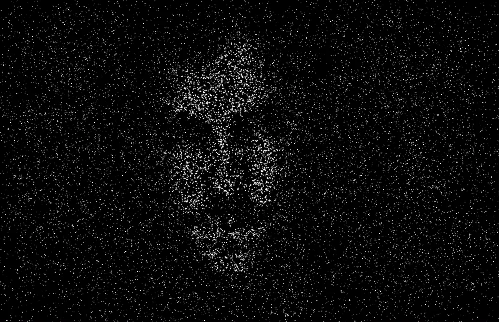 Safe Place: a face emerging from the particle field