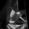 Black and white square image of a dark star of light and structure, for my talk "Code Cosmos" at Flashbelt, Minneapolis, 18–20 Jun 2007